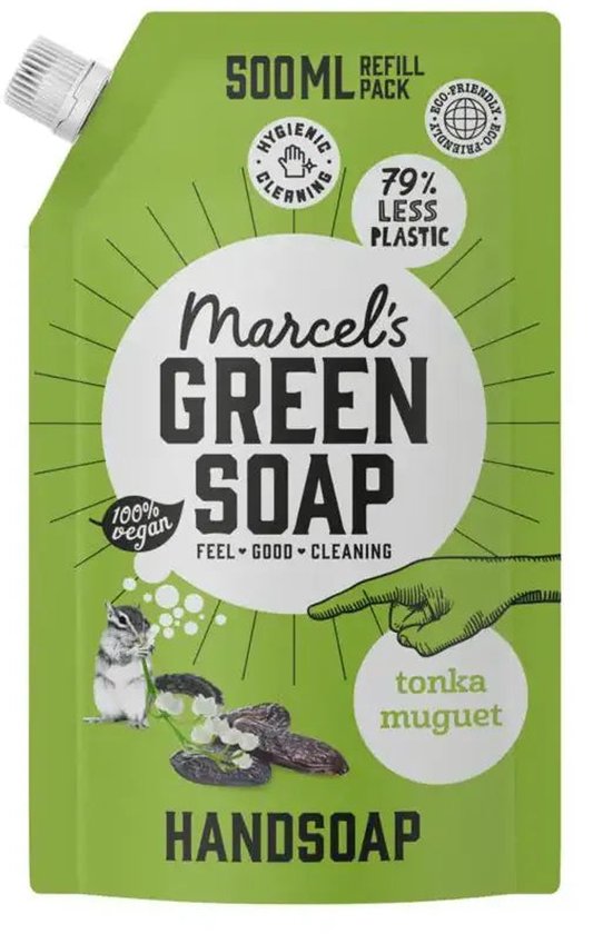 Recharge de savon pour les mains Marcel's Green Soap - Tonka & Muguet - 500 ml