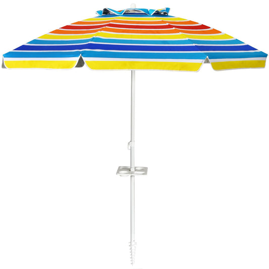Coast 220 cm Beach Umbrella UPF50 - Parasol portable multicolore avec parasol inclinable