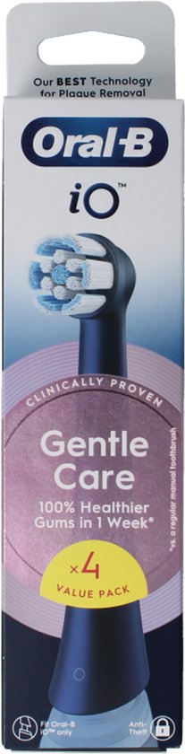 Têtes de brosse Oral-B iO Gentle Care noires - 4 pièces