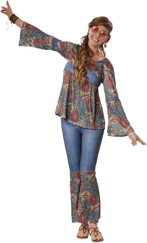 Dressforfun Hippie Girl Harmony M - déguisement costume halloween déguisement fête carnaval déguisement fête - 302609