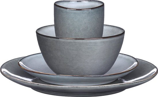 Mica Decorations Service de vaisselle Tabo 4 personnes - Gris