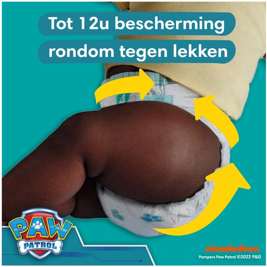 Pampers Baby-Dry, édition Paw Patrol, taille 4, 222 couches, 9 kg-14 kg