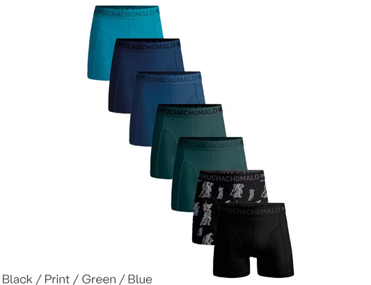 7x Muchachomalo Caleçon solide pour homme - Taille XXXL