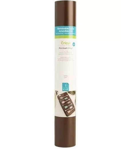 Cricut Premium Vinyl Removable Mat - Coffee Brown - 30.5x122cm - 1 rouleau