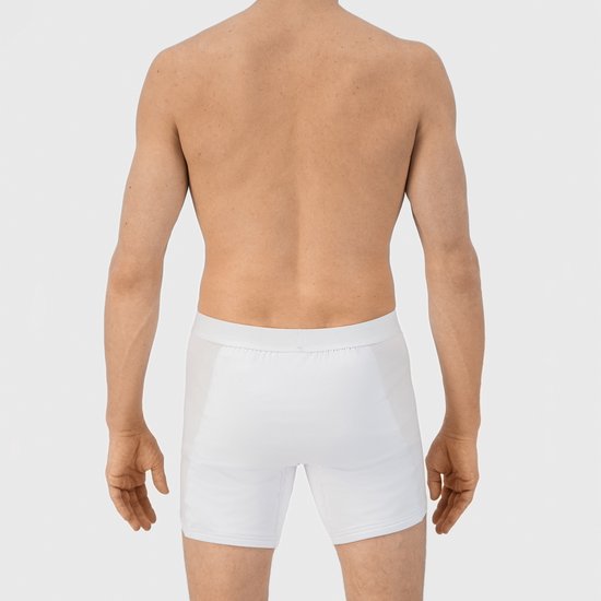 Fibershirts Anti-Sweat Boxer Shorts - Sweat Pad intégré - MicroModal respirant - Anti-Transpiration - Hommes - Taille XL - Blanc