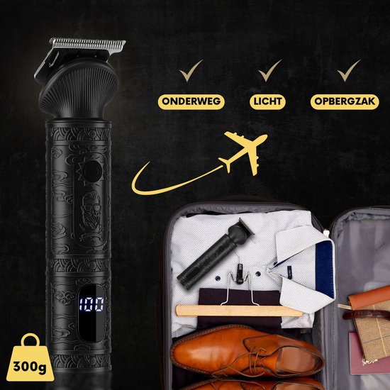 Tondeuse à barbe 7-en-1 Homme + Standard - Tondeuse pour barbe et corps - 6 accessoires inclus - Sansbeauté® - Body Groomer Men - Body Trimmer Men - Hair Trimmer - Clips - 0.5-15MM - Nose and Ear - Trimmer - Beard Machine - Multigroomer