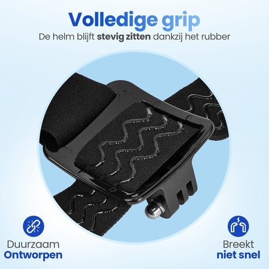 Garpex® Adjustable Head Strap - Support universel pour diverses caméras d'action
