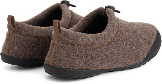 Travelin' Back2Home Homme - Pantoufles - Laine - Marron