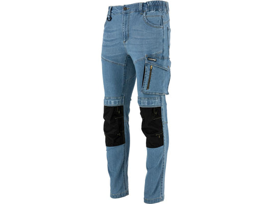 Jean de travail Lahti Pro Slim Fit - Bleu clair stretch - taille L