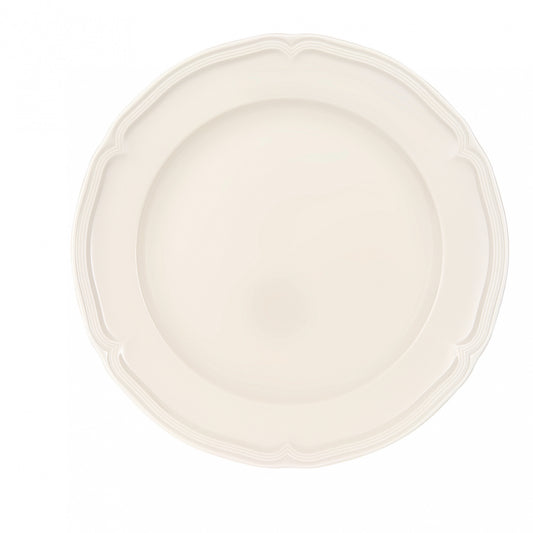 Assiette plate Villeroy & Boch Manoir - 26 cm - Blanche - Porcelaine