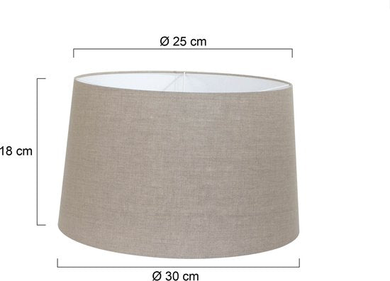 Steinhauer - Abat-jour - Rond 30 cm - Gris - Support supérieur