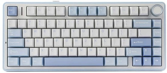 Clavier de jeu mécanique sans fil EPOMAKER F75 Sea Salt Blue LEOBOG Greywood V3 Switch RGB avec fonction Hotswap