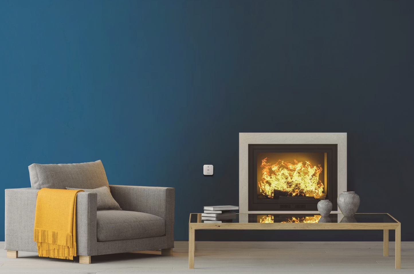 Ledvance Smart+ Wifi détecteur de monoxyde de carbone - blanc - 85x27x85 mm - compact et intelligent