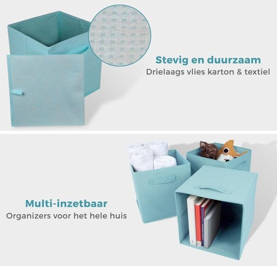 Boîte de rangement 6 pièces - LifeGoods - Bleu
