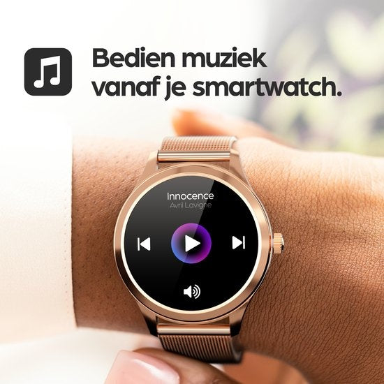 Actyve Smartwatch Femme Or Rose - Apple & Android - Ecran tactile complet