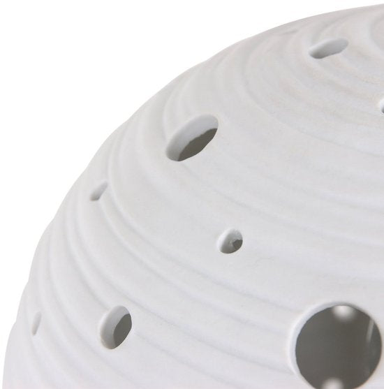 Lampe de table Anne Lighting Jazz - blanche - céramique - 20 cm - douille E14 - 3110W