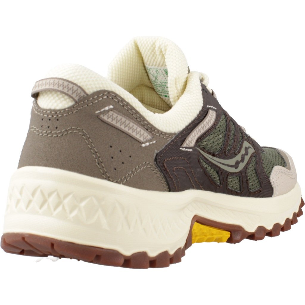 Saucony - Grid Peak Sneakers - Durable & Confortable - Olive/Brown - Taille 40.5