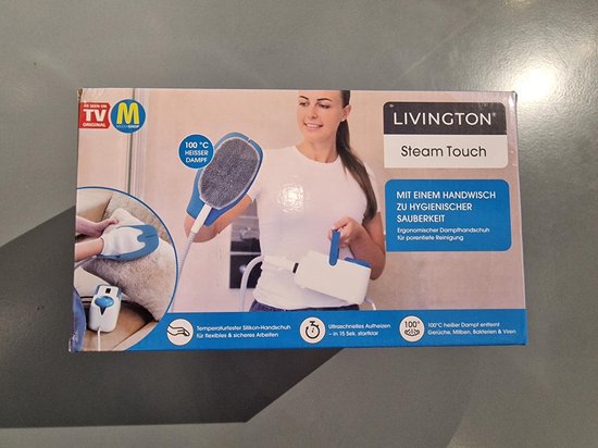 Nettoyeur à vapeur ergonomique Livington SteamTouch – Gant à vapeur innovant pour un nettoyage hygiénique