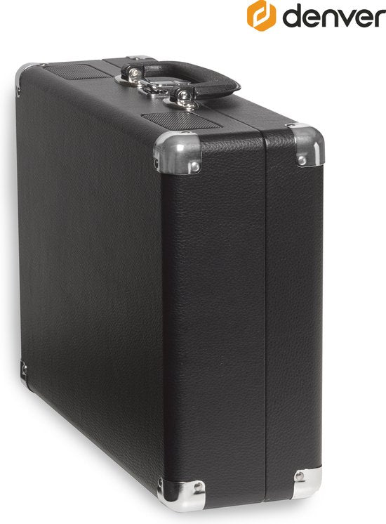 Denver Record Player - Haut-parleurs intégrés - Logiciel PC inclus - Auto-stop - Rétro - VPL120 - Noir