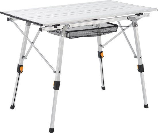 Table de camping pliante et rabattable Picco - Aluminium - 90 x 50 x 67 cm