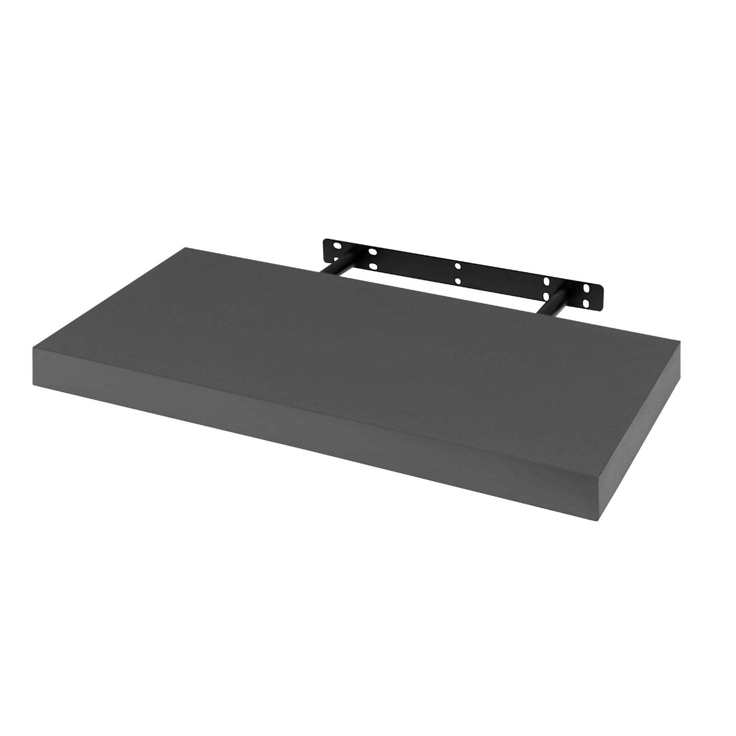 WOLTU RG9368dgr - Étagère murale suspendue - MDF plaqué PVC - Gris foncé - 50 x 23 x 3,8 cm