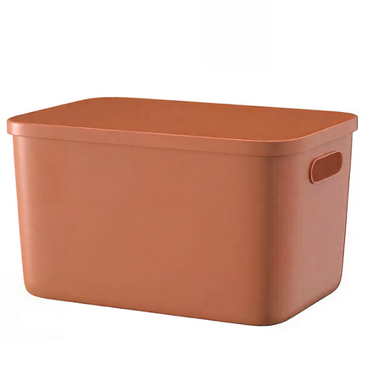 Boîtes de rangement SNSP avec couvercle, lot de 4 - Multicolores - 26,5 x 18,5 x 16,5 cm - 8 L