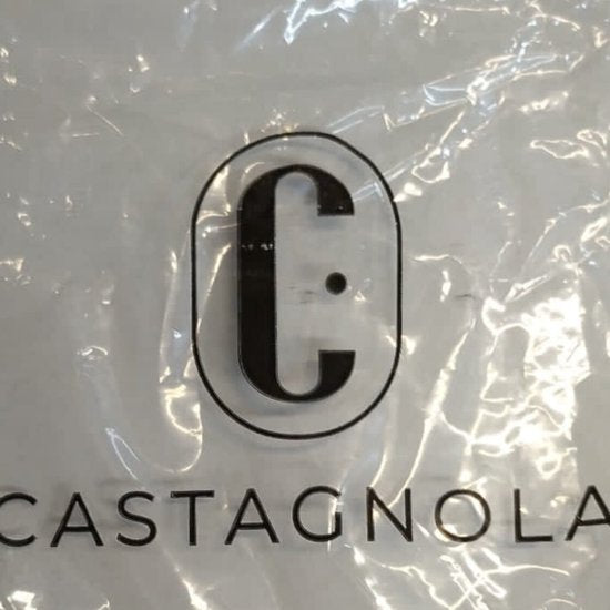 Castagnola Sous-verres en céramique avec support - Sous-verres pour verres - Sous-verres design - Sous-verres - Sous-verres à boire - Céramique - Liège - Lot de 6 - Blanc/Or