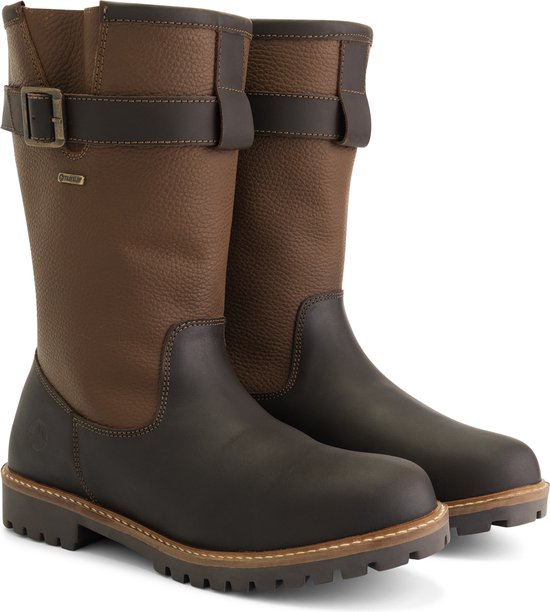 Travelin' Finnmark - Bottes imperméables pour homme - Doublées de laine - Marron foncé - taille 48