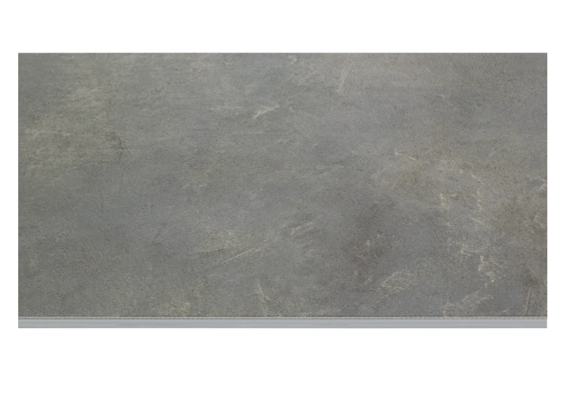 Sol stratifié Click PVC CanDo de Luxe, aspect pierre anthracite, 7,5 mm, avec sous-couche de 1,5 mm