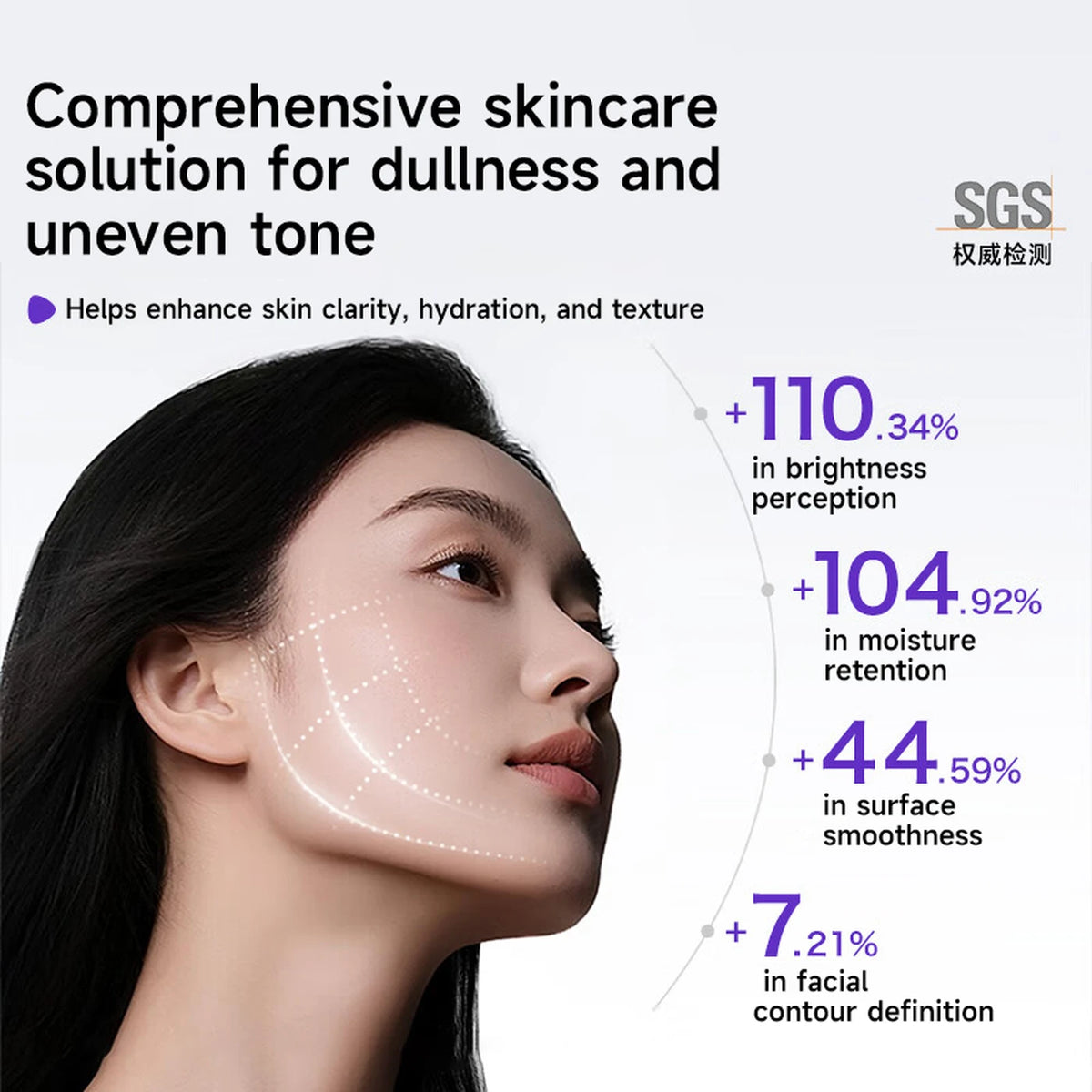Appareil de soins du visage Haier M1 Superconducting Tower HYU1-M1MAX – EMS et thermothérapie – Violet