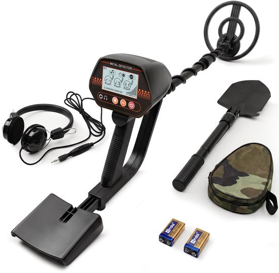 Détecteur de métaux Infinity Goods Pro - Adultes et enfants - Kit complet - Bobine de recherche étanche - Réglable - Professionnel