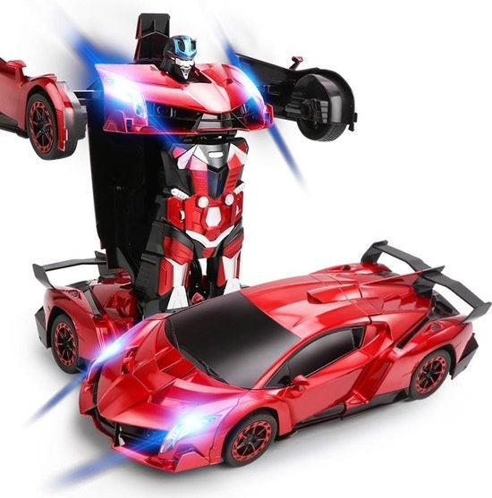 MEWAU 1:12 RC transforming car/robot - 2 in 1Afistance Controllable Car - Gesture perception - Toy Car - Red