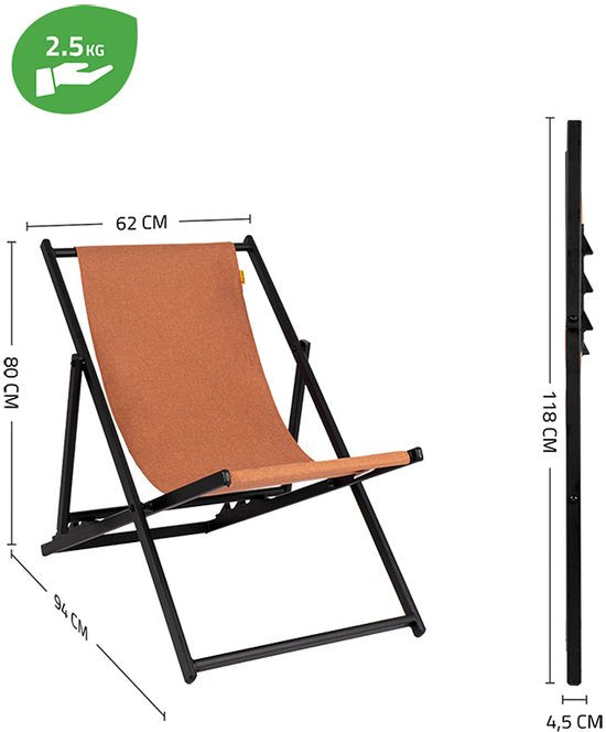 Bo-Camp - Industrial - Chaise de plage - Culview - Clay