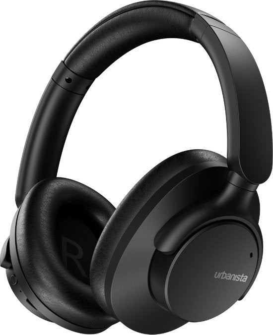Casque supra-auriculaire sans fil Urbanista Valencia - Suppression active du bruit - Autonomie de 50 heures - Noir