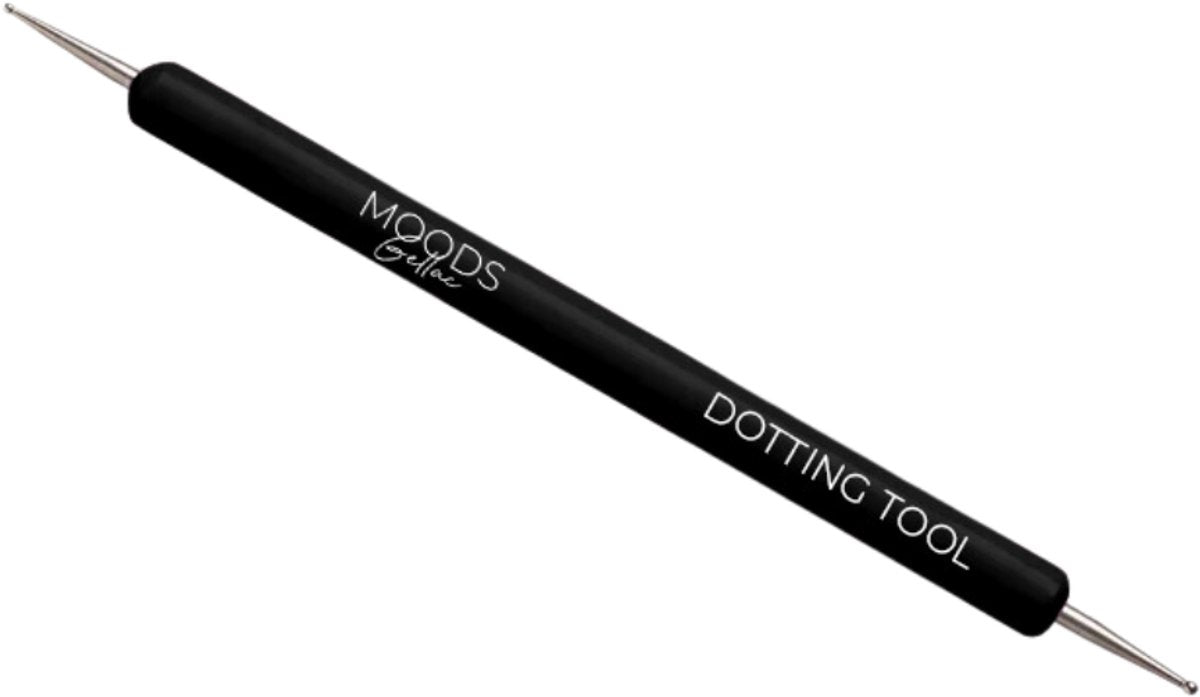 Moods Gellac Pointeur pour le Nail Art - Noir - 8 cm x 1 cm x 1 cm - Double pointe pour des points et des motifs parfaits