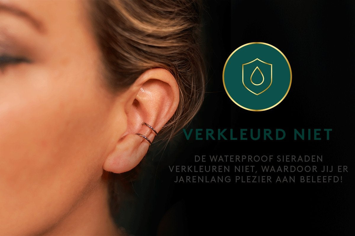 Boucles d'oreilles en argent - Laura Ferini - Ladies Ear Cuffs Isabella Argent
