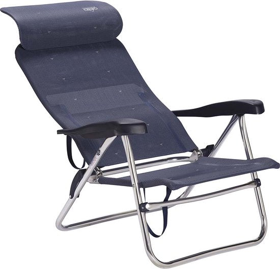 Crespo - Chaise de plage - AL/205 - Compact - Bleu foncé