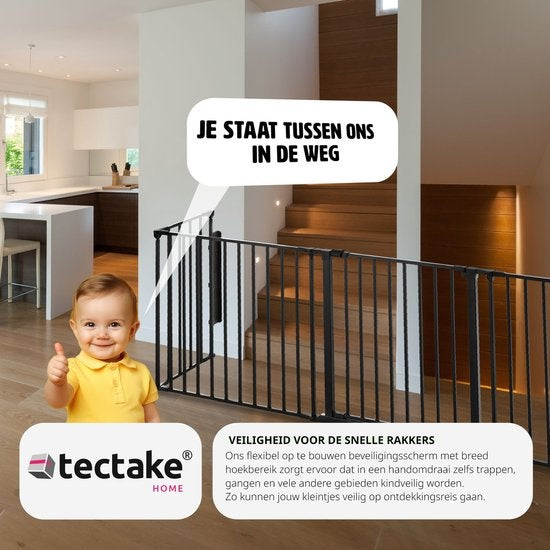 tectake® - Clôture de cheminée clôture de sécurité- Agni - 5 éléments - stable et sûre - 403569