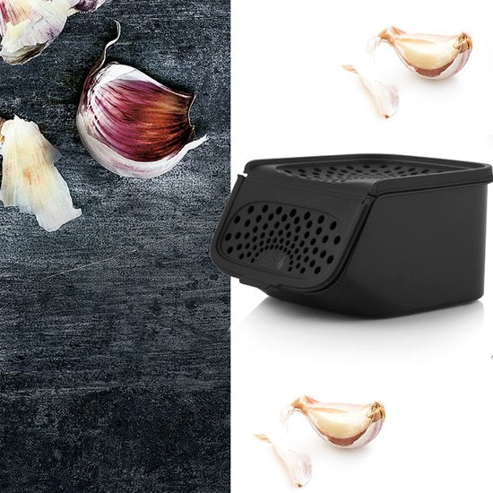 Tupperware GarlicSmart 2,3 L - Récipient à ail - Sans BPA - Récipient de conservation pour l'ail - Empilable - Récipient Keep-fresh - L'ail reste frais plus longtemps