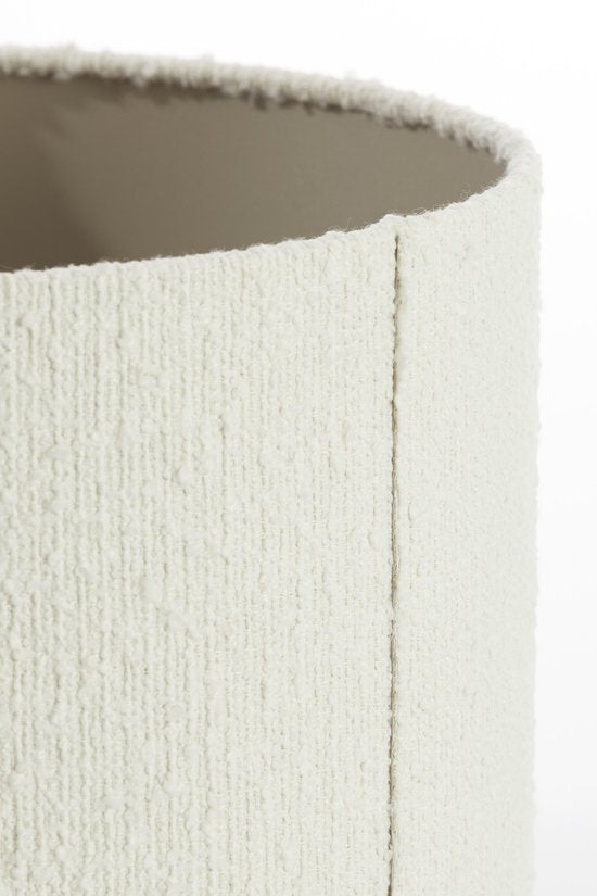 Light & Living - abat-jour - Bolero - blanc - tissu - Ø 50 cm - E27 - 2250205