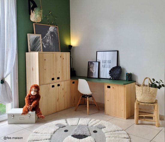 Astigarraga Armoire murale avec portes - Pin PEFC - 105x37cm