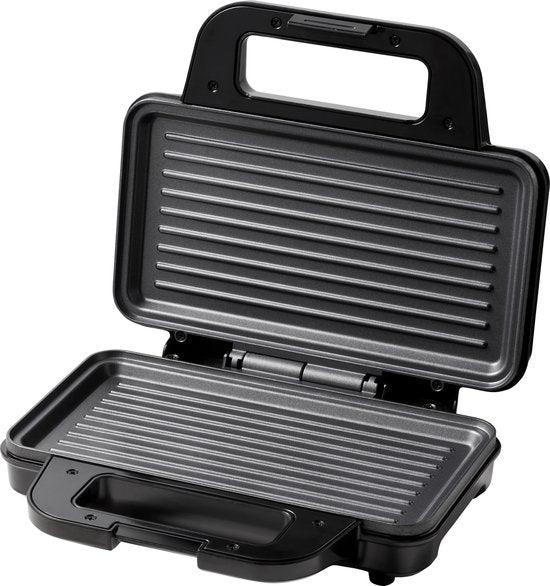 Tomado TGP2001S - Fer à Toasti XXL - Gril à panini - Sans PFAS - Toasti maker - 900 watts - Noir/acier inoxydable