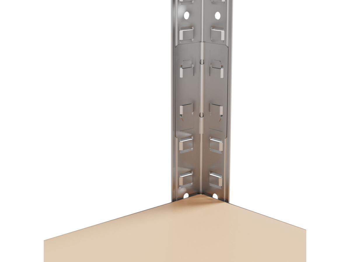 Étagère métallique Metalkas - Acier - Noir - 40 x 90 x 180 cm - Capacité de charge : 175 kg - Lot de 2