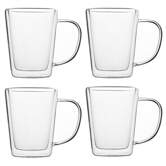 Verres à thé Monzana - Lot de 4 verres 250ml - Double verre