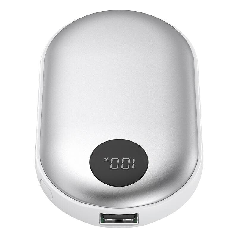 Powerbank Denver avec chauffe-mains 2-en-1 PBH-4003S - Argent - 4000 mAh