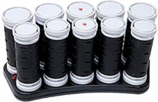 Carmen C2010 - Set de curling de voyage - 10 rouleaux - Pochette de voyage incluse - Double voltage