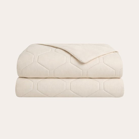 HappyBed Couette sans housse 240 x 220 - Couette d'été lavable - Couette imprimée sans housse - Couette sans housse - Lits jumeaux - Taupe