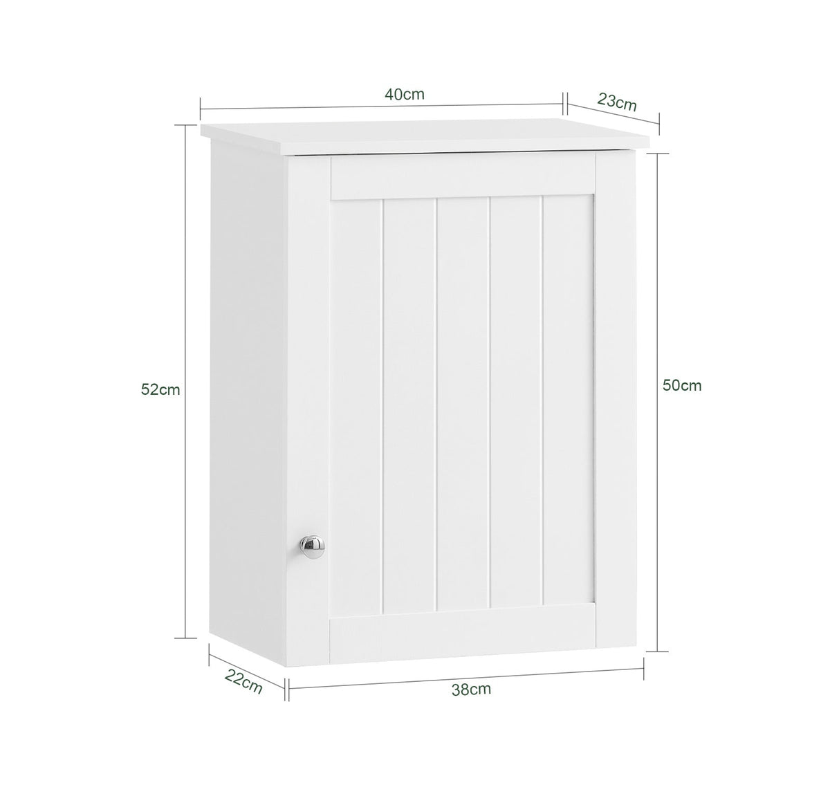 SoBuy Armoire à pharmacie - 40 x 52 x 23 cm - Blanc