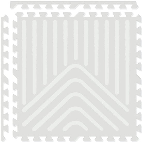 NilaFee™ - Tapis de jeu - Mousse - Bébé - Tapis d'éveil - Tapis de rampage - 180 x 120 x 1,5 cm - Tapis puzzle - Sac de rangement - Motifs géométriques gris