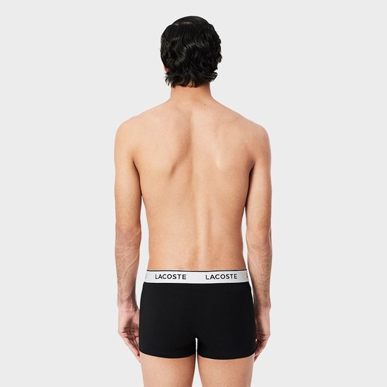 Boxers 3P Lacoste pour homme, noirs